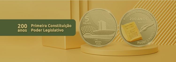 Hoje, em Brasília, o Banco Central e a Câmara dos Deputados uniram-se para celebrar os 200 anos da primeira Constituição do Brasil, a mais duradoura da história do país. A ocasião foi marcada pelo lançamento de uma moeda comemorativa no Salão Nobre da Câmara.