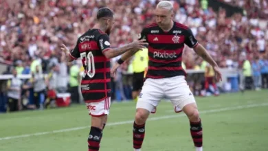 Equipe rubro-negro fez três gols na primeira etapa, levou dois no segundo, mas segurou a pressão colorada e assumiu a terceira colocação