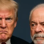 Trump impõe tarifa de 50% ao Brasil após fala de Lula no BRICS contra o dólar
