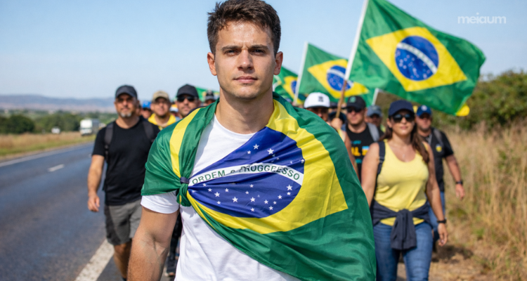 Nikolas Ferreira segue em segundo dia da Caminhada pela Liberdade e mobiliza apoiadores de todo o Brasil