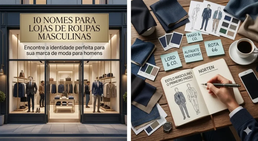 10 nomes para lojas de roupas masculinas