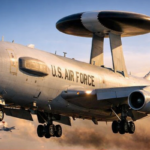 E-3 Sentry avião espião dos EUA é destruído