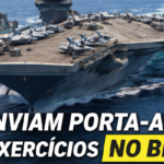 EUA enviam porta-aviões para exercícios navais no Brasil e ampliam cooperação militar no Atlântico Sul