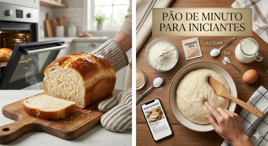 Receita de Pão Caseiro Fofinho