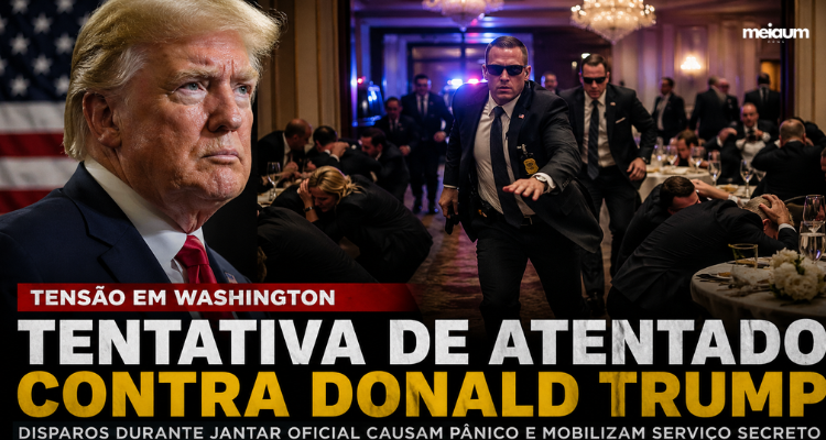 Tentativa de atentado contra Donald Trump durante jantar oficial reacende alerta máximo nos Estados Unidos