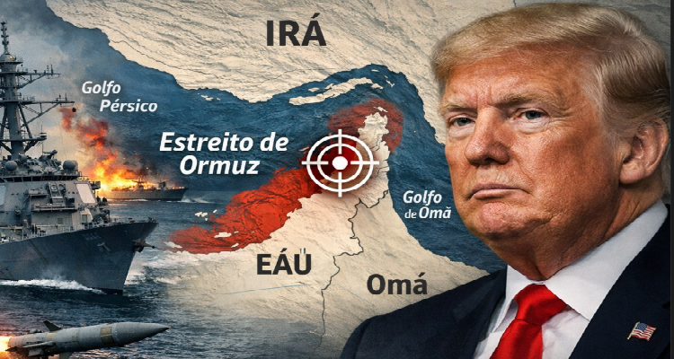 Trump ameaça bloquear o Estreito de Ormuz e tensão global dispara