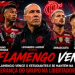 Flamengo vence o Estudiantes no Maracanã e segue firme na liderança da Libertadores
