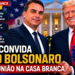Donald Trump convida Flávio Bolsonaro para reunião na Casa Branca ainda este mês e movimenta bastidores políticos no Brasil e nos Estados Unidos