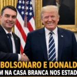 Flávio Bolsonaro e Donald Trump se reúnem na Casa Branca e fortalecem articulação política para 2026