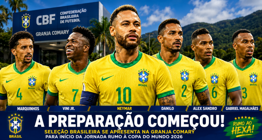 Seleção Brasileira se apresenta na Granja Comary para início da preparação visando a Copa do Mundo de 2026