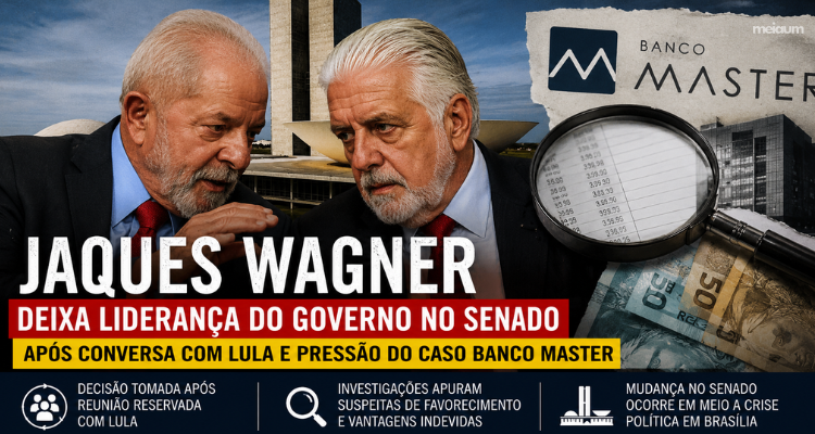 Jaques Wagner deixa liderança do governo no Senado após reunião com Lula e pressão política