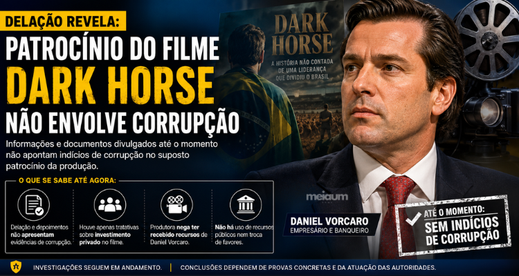 Delação envolvendo Daniel Vorcaro não aponta corrupção em suposto patrocínio do filme Dark Horse