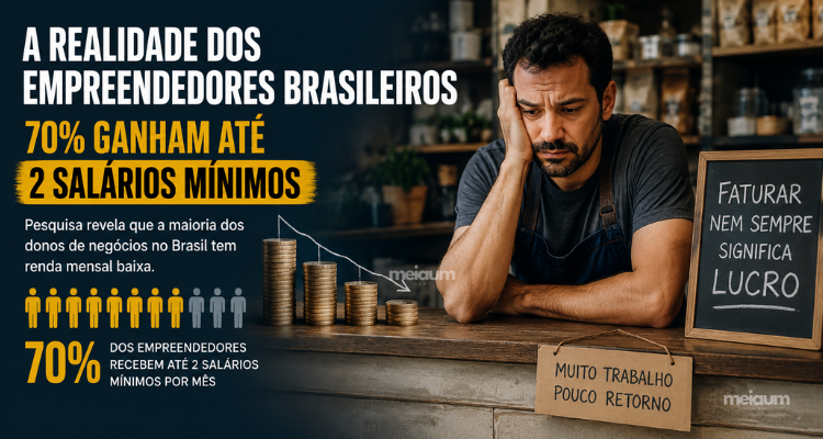 A Realidade dos Empreendedores Brasileiros: A Renda de 70% dos Donos de Negócios no brasil
