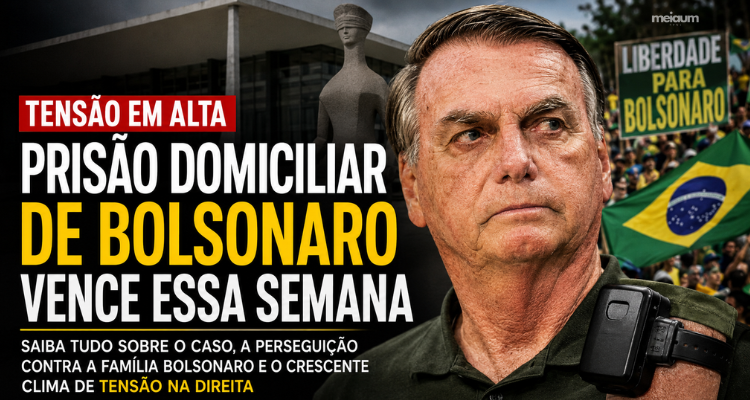 Jair Bolsonaro se aproxima do fim da prisão domiciliar e tensão política cresce entre apoiadores e adversários
