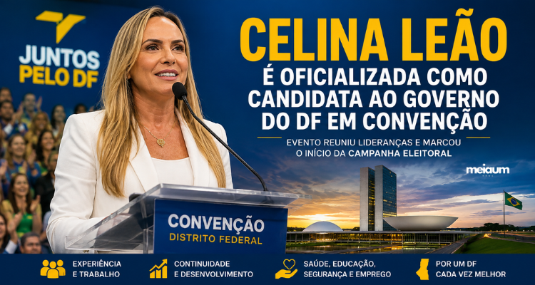 Celina Leão é oficializada como candidata ao Governo do Distrito Federal em convenção partidária
