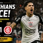 Corinthians vence o Internacional por 2 a 1 e garante vaga nas quartas de final da Copa do Brasil
