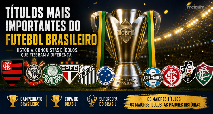 Futebol brasileiro e os Títulos mais importantes: história, conquistas e os grandes ídolos dos clubes