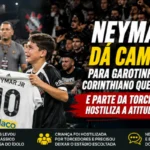 Neymar dá camisa para garoto corintiano fã do craque, mas atitude provoca hostilização de parte da torcida