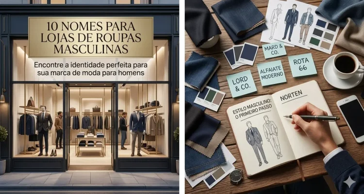 10 nomes para lojas de roupas masculinas