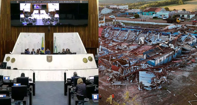 GOVERNO DO PARANÁ SANCIONA LEI QUE PREVÊ AUXÍLIO DE ATÉ R$ 50 MIL PARA FAMÍLIAS AFETADAS PELO TORNADO