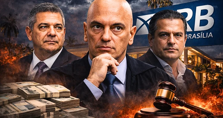 Encontro entre Alexandre de Moraes, presidente do BRB e Daniel Vorcaro amplia crise do Banco Master