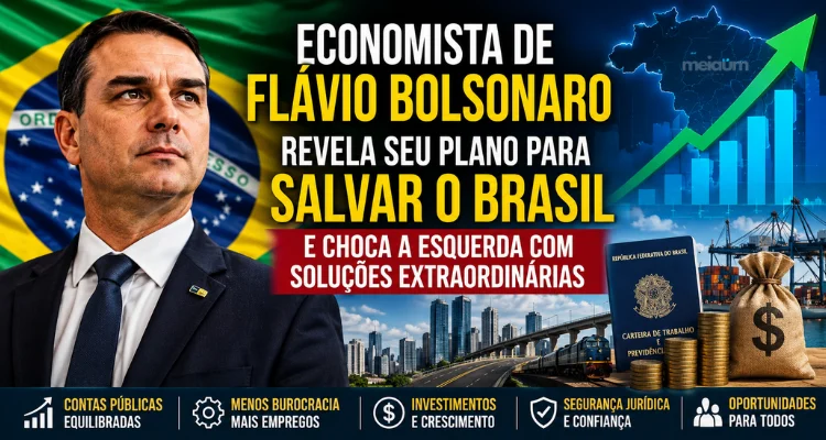 Economista de Flávio Bolsonaro apresenta plano para recuperar a economia brasileira e provoca debate político