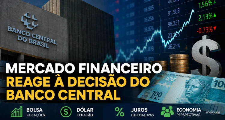 Mercado financeiro reage à decisão do Banco Central e investidores analisam os próximos passos da economia brasileira
