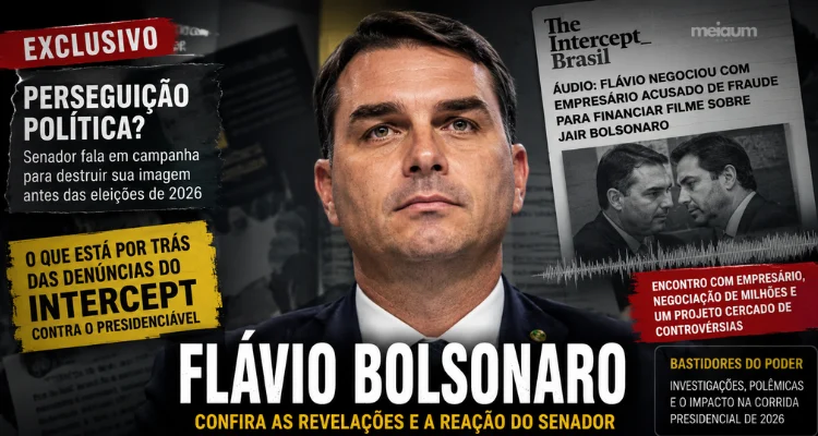 Flávio Bolsonaro reage a denúncias e fala em perseguição política em meio à corrida presidencial de 2026