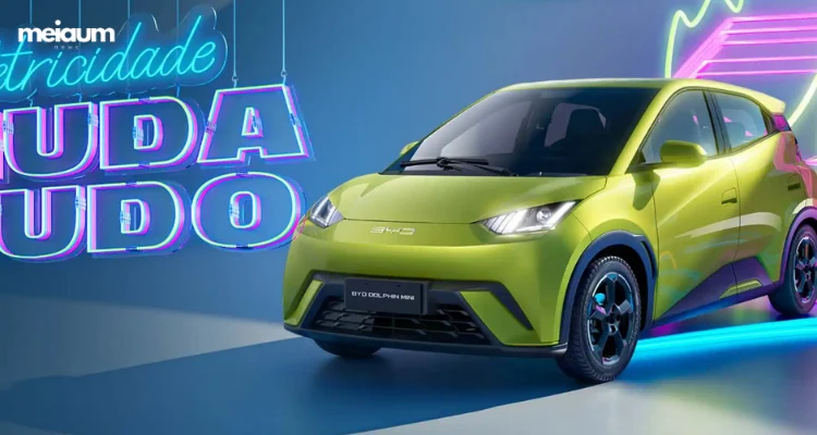 Carro elétrico da BYD custa só R$ 47 mil na China
