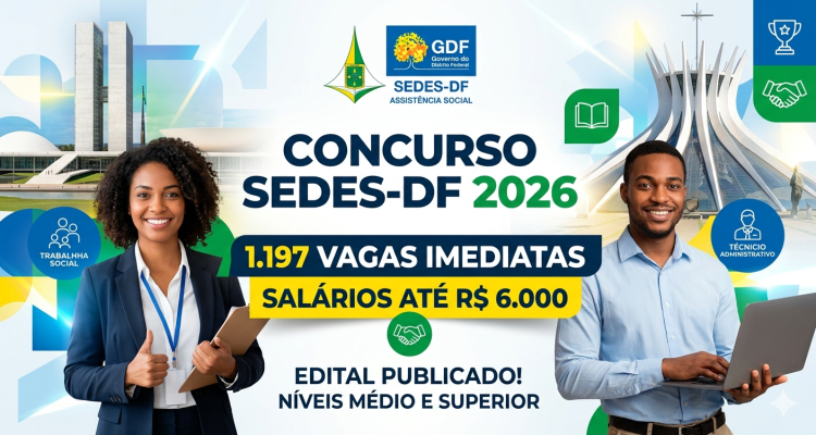 Concurso SEDES-DF 2026