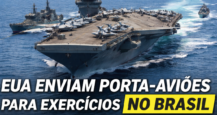 EUA enviam porta-aviões para exercícios navais no Brasil e ampliam cooperação militar no Atlântico Sul