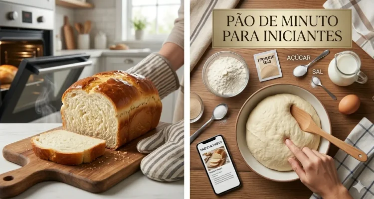 Receita de Pão Caseiro Fofinho