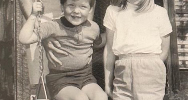 Foto antiga da família da princesa de Gales, Diana