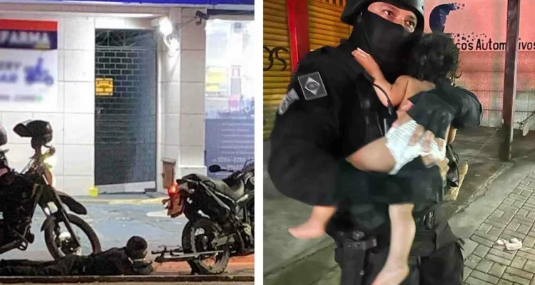 Atirador de elite do bope desarma suspeito em Fortaleza: Mulher e bebê são salvos