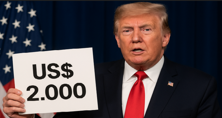 Trump dará auxílio de US$ 2.000 aos pobres.